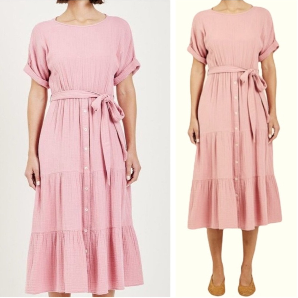 Xirena Aeryn Dress in Pink Gauze Cotton